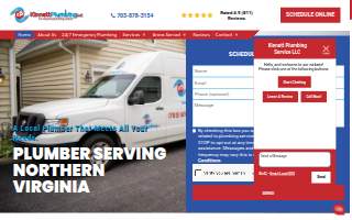 Kinnett Plumbing of Woodbridge website