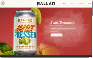 Ballad Brewing website