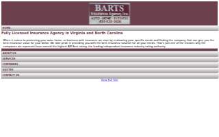Barts Insurance website