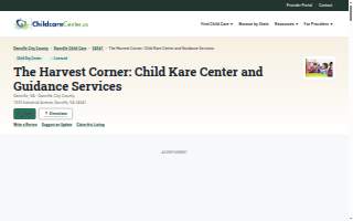 Harvest Corner Child Kare Center website