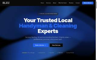 BLEU handyman & cleaning services LLC website