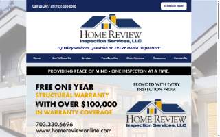 Home Review Inspection Services, LLC of Dulles website