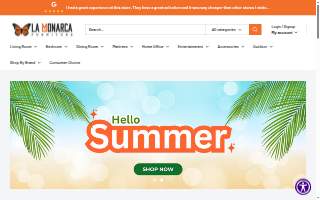 La Monarca Furniture of Dulles website