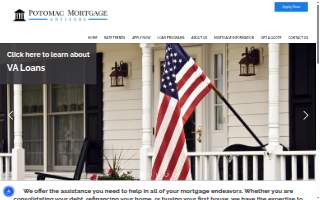 Potomac Mortgage Advisors of Dulles website