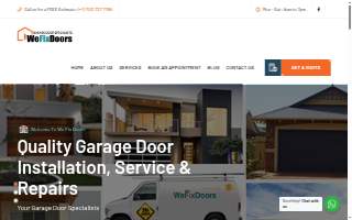 We Fix Doors website