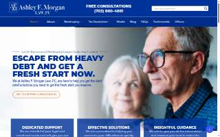 Ashley F. Morgan Law, PC of Fairfax website