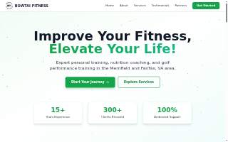 Bowtai Fitness website