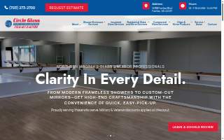 Circle Glass and Mirror website