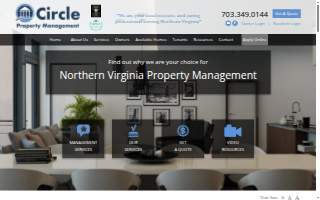 Circle Property Management of Fairfax website