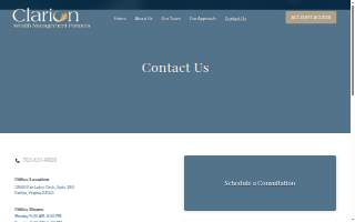 Clarion Wealth Management Partners website
