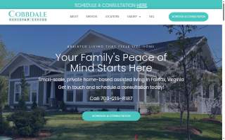 Cobbdale Assisted Living website