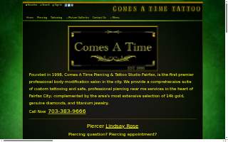 Comes A Time Tattoo website