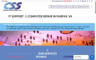 Computer Service Solutions, Inc of Fairfax website