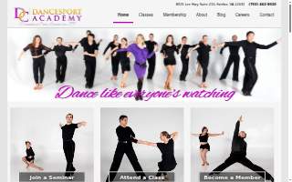 DC DanceSport Academy website