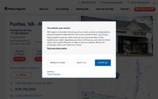 HearingLife of Fairfax VA website