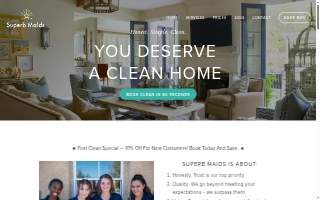 Superb Maids DC website