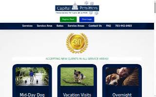 Capital Petsitters website