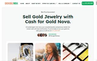 Cash for Gold NOVA website