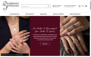 Dominion Jewelers website
