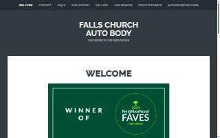 Falls Church Auto Body Ltd website