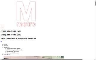Metro Windows and Glass Repair LLC of Falls Church website