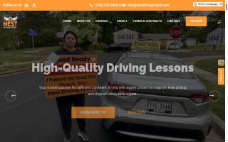 Nest Driving School of Annandale website