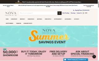Nova Furniture Gallery website