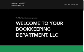 Your Bookkeeping Department, LLC website