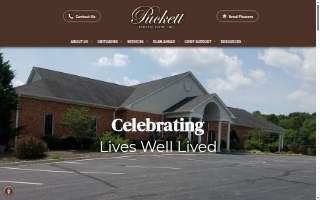 Puckett Funeral Home website