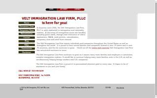 Velt Immigration Law Firm PLLC of Franconia website