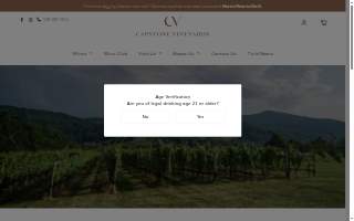 Capstone Vineyards website