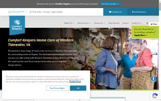 Comfort Keepers Western Tidewater website
