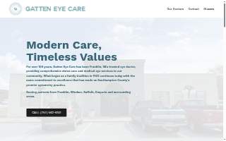 Gatten Eye Care website