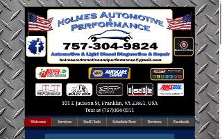Holmes Automotive & Performance website