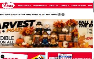 Roses Discount Store website