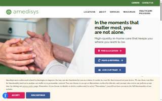 Amedisys Home Health Care of Fredericksburg website