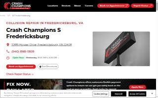 Crash Champions Collision Repair South Fredericksburg website