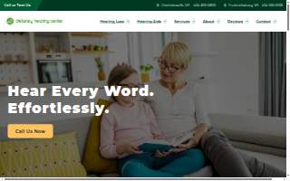 Delaney Hearing Center website