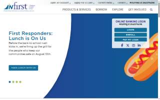 InFirst Federal Credit Union of Fredericksburg website