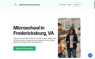 Inspired Learning Academy of Fredericksburg website