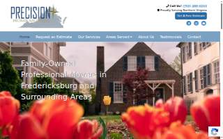 Precision Home Movers website