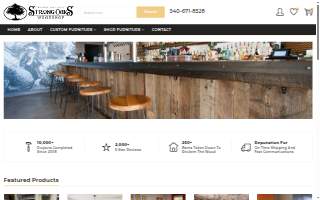 The Strong Oaks Woodshop - Reclaimed Wood Furniture Makers website
