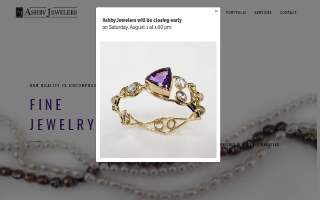 Ashby Jewelers website