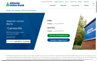Atlantic Union Bank of Gainesville website