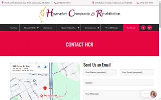 Haymarket Chiropractic and Rehabilitation of Warrenton website