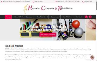 Haymarket Chiropractic and Rehabilitation, PC website