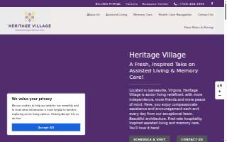 Heritage Village Assisted Living and Memory Care website