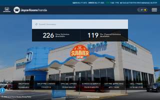 Joyce Koons Honda website
