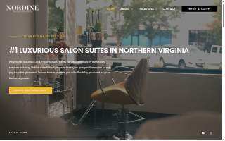 Nordine Salon & Spa Suites website