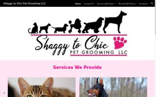 Shaggy to Chic Pet Grooming LLC website